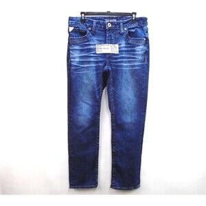 Buckle Salvage Mayham Regular fit Straight Jeans Men Size 33 (34x31)  Blue